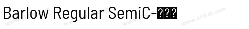 Barlow Regular SemiC字体转换
